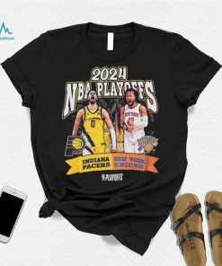 Adult Indiana Pacers 2024 NBA Playoffs Round 2 Player Matchup T shirt