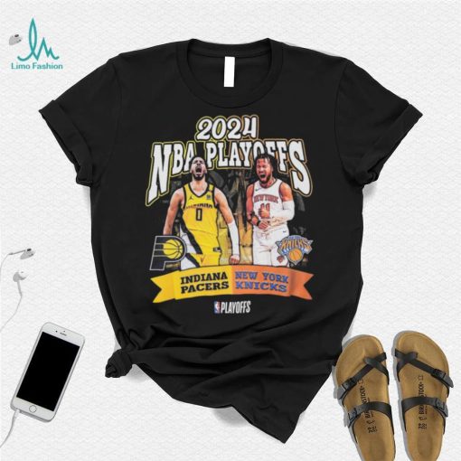 Adult Indiana Pacers 2024 NBA Playoffs Round 2 Player Matchup T shirt