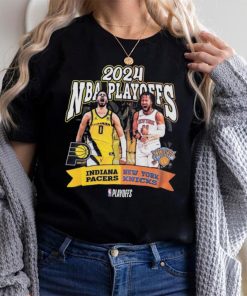 Adult Indiana Pacers 2024 NBA Playoffs Round 2 Player Matchup T shirt