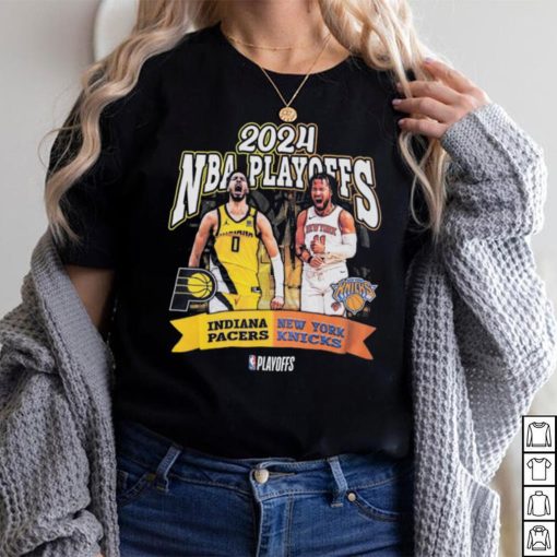 Adult Indiana Pacers 2024 NBA Playoffs Round 2 Player Matchup T shirt