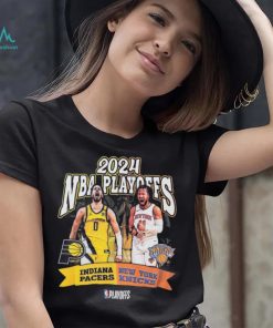 Adult Indiana Pacers 2024 NBA Playoffs Round 2 Player Matchup T shirt