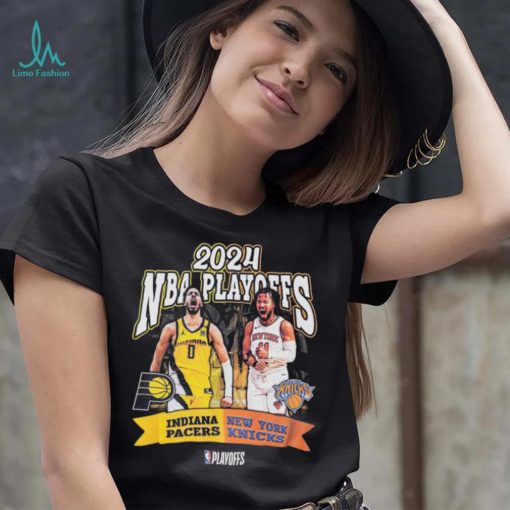 Adult Indiana Pacers 2024 NBA Playoffs Round 2 Player Matchup T shirt