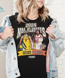 Adult Indiana Pacers 2024 NBA Playoffs Round 2 Player Matchup T shirt