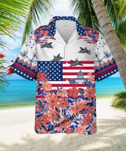 Aircraft F 35 Lightning F35 Liberty, US Capitol Gift Memory 3D Hawaiian Shirt For Summer