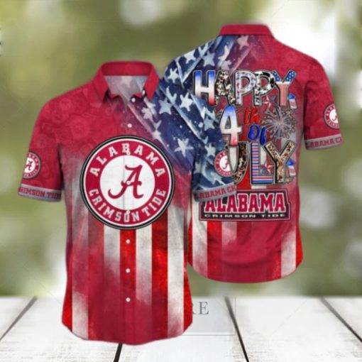 Alabama Crimson Tide NCAA 4th of july hawaiian shirt