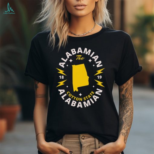 Alabamian   Alabama State Map And Badge shirt