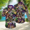 Anaheim Ducks America Flag Tropical Floral Aloha Hawaiian Shirt, Beach Shorts Custom Name For Men Women