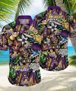 Albany Great Danes NCAA Mens Floral Special Design Hawaiian Shirt