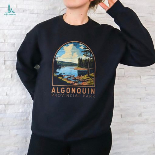 Algonquin Provincial Park Canada Vintage Emblem T Shirt