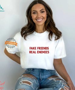 Amanda Serrano Wearing Fake Friends Real Enemies Shirt