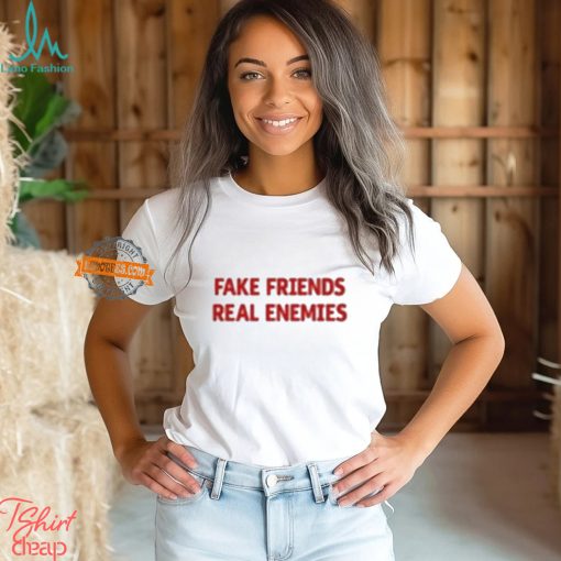 Amanda Serrano Wearing Fake Friends Real Enemies Shirt