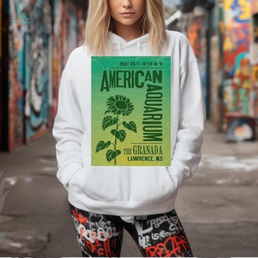 American Aquarium May 8th 2024 Lawrence KS Poster Shirt