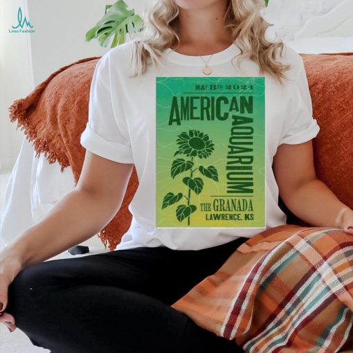 American Aquarium May 8th 2024 Lawrence KS Poster Shirt