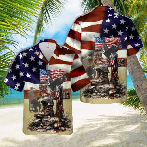 American Flag Memorial Day Hawaiian Shirt