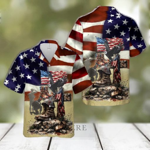 American Flag Memorial Day Hawaiian Shirt