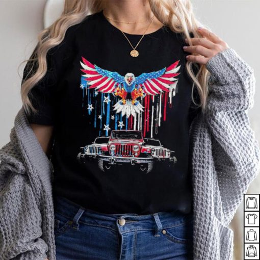 American Jeep Eag;e flag 4th of July 2024 shirt