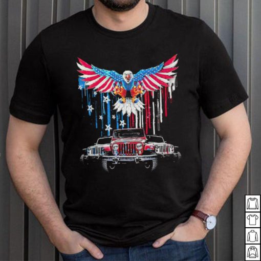 American Jeep Eag;e flag 4th of July 2024 shirt