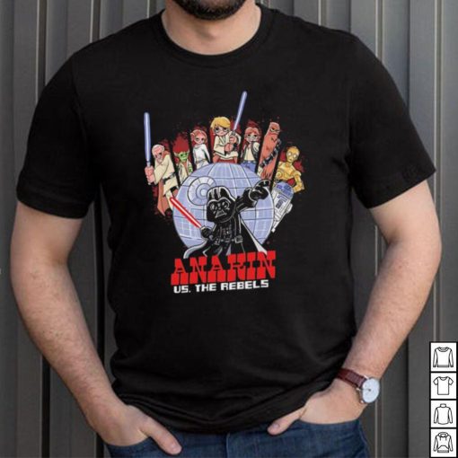 Anakin vs The Rebels Star Wars style of Scott Pilgrim vs The World shirt