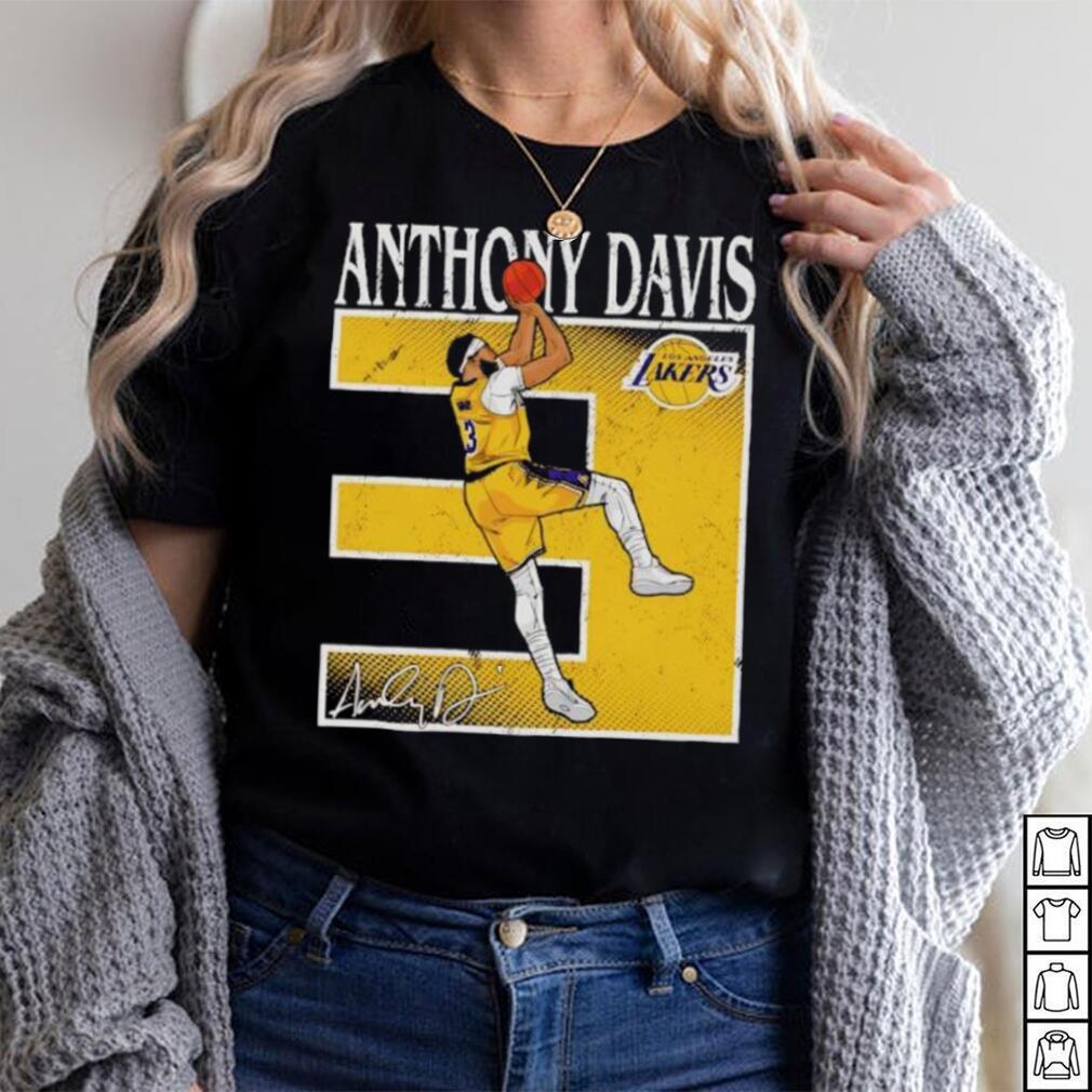 Anthony Davis Los Angeles Lakers number 3 signature shirt Anthony Davis Los Angeles Lakers number 3 signature shirt