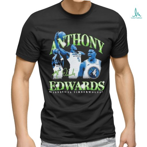 Anthony Edwards Minnesota Timberwolves Retro ’90s Signature Shirt
