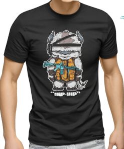 Appa with gun Yip Yip shirt