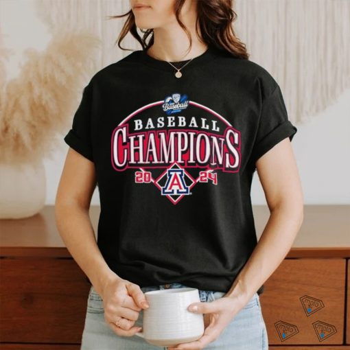 Arizona Wildcats 2024 Pac 12 Baseball Conference Tournament Champions Curveball Break Shirt