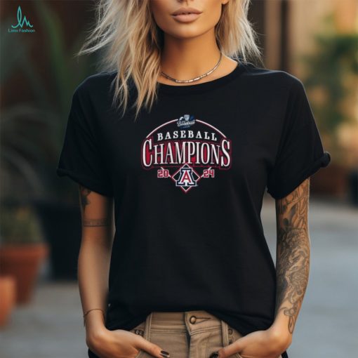 Arizona Wildcats 2024 Pac 12 Baseball Conference Tournament Champions Curveball Break T Shirt