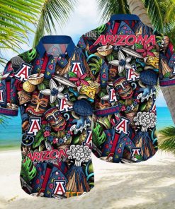 Arizona Wildcats NCAA Mens Floral Special Design Hawaiian Shirt