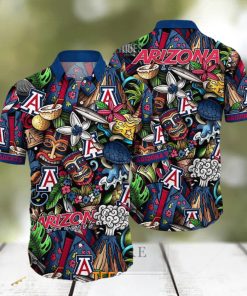 Arizona Wildcats NCAA Mens Floral Special Design Hawaiian Shirt