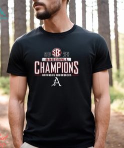 Arkansas Razorbacks 2024 SEC West Baseball Regular Season Champions Locker Room T Shirt