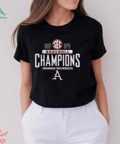 Arkansas Razorbacks 2024 Sec West Baseball Regular Season Champions Locker Room T Shirt