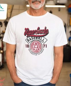 Arkansas Razorbacks Ivory Baseball Logo T Shirt