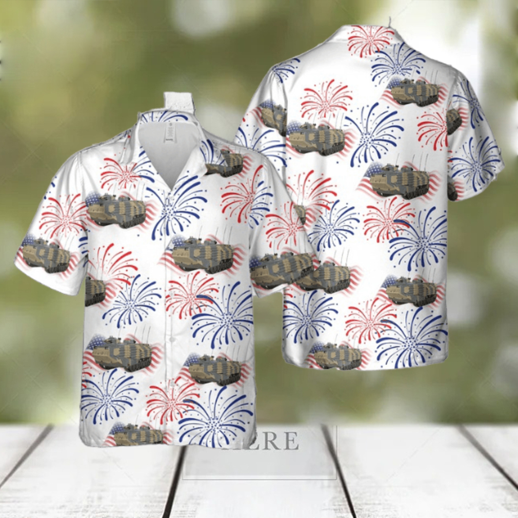 Assault Amphibious Vehicle (AAV) AAVP7A1, 4th Of July Hawaiian Shirt Assault Amphibious Vehicle (AAV) AAVP7A1, 4th Of July Hawaiian Shirt