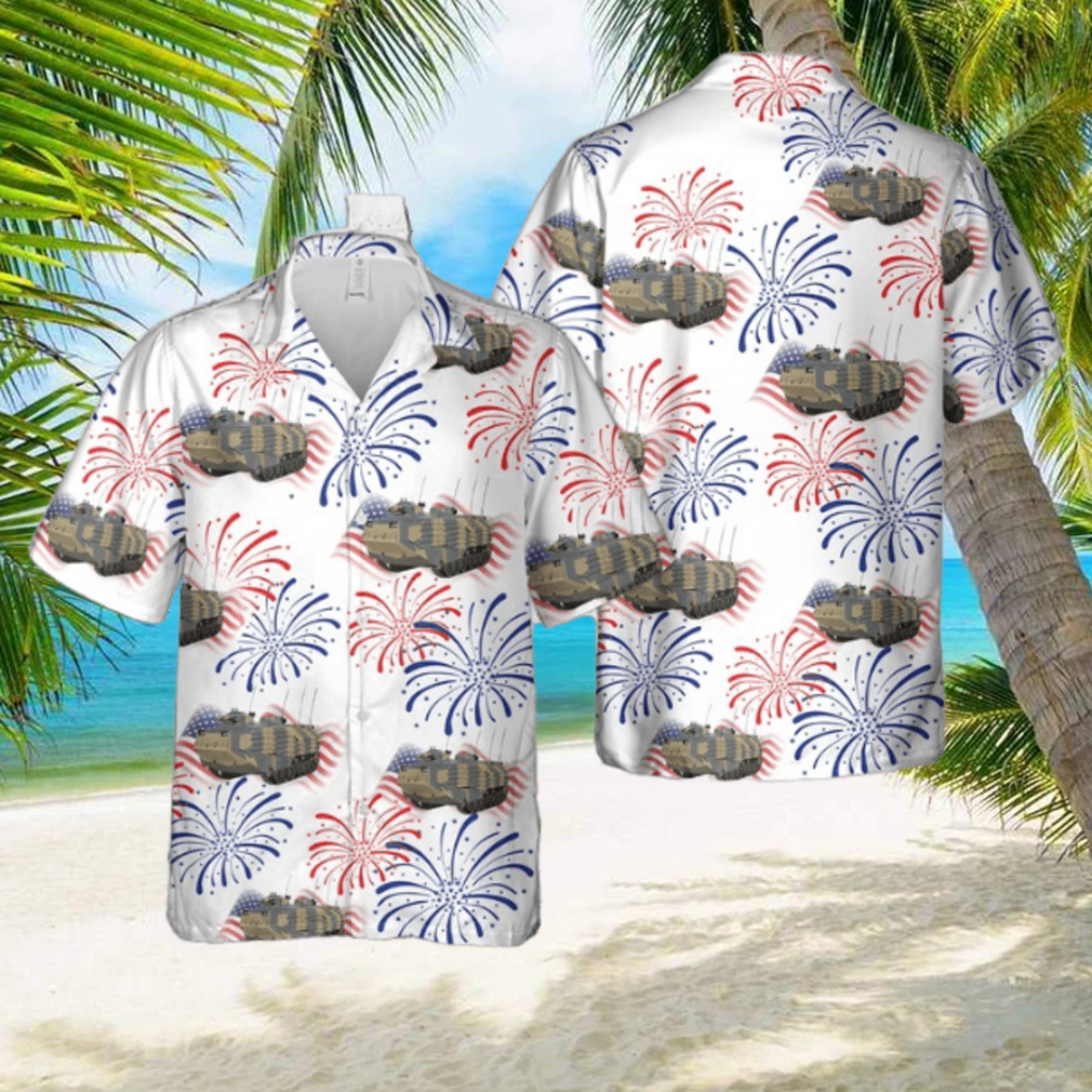 Assault Amphibious Vehicle (AAV) AAVP7A1, 4th Of July Hawaiian Shirt Assault Amphibious Vehicle (AAV) AAVP7A1, 4th Of July Hawaiian Shirt