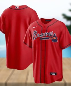 Atlanta Braves Nike Official Replica Alternate Jersey Mens