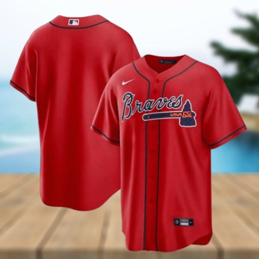 Atlanta Braves Nike Official Replica Alternate Jersey Mens