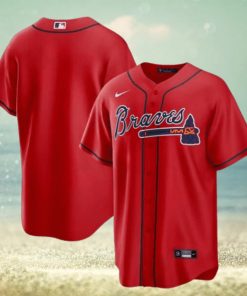 Atlanta Braves Nike Official Replica Alternate Jersey Mens