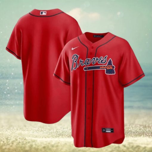 Atlanta Braves Nike Official Replica Alternate Jersey Mens