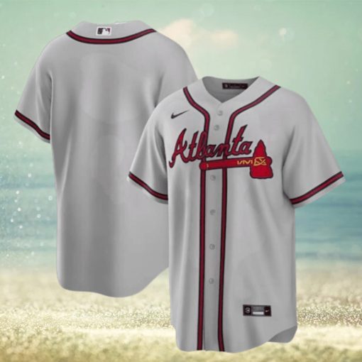 Atlanta Braves Nike Official Replica Road Jersey Mens