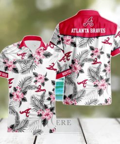 Atlanta Braves Tropical Floral Logo Hawaiian Shirt