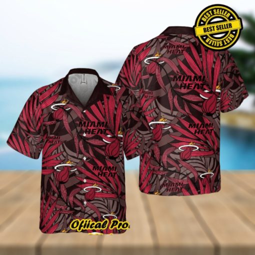 Authentic Aloha Shirt with Tropical Vibe Miami Heat