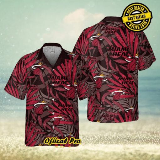 Authentic Aloha Shirt with Tropical Vibe Miami Heat