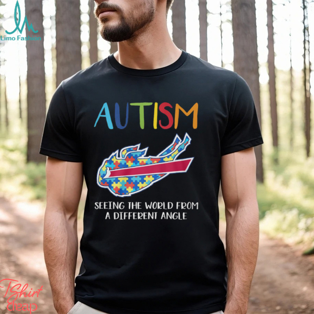 Autism Buffalo Bills Seeing The World From A Different Angle Shirt Autism Buffalo Bills Seeing The World From A Different Angle Shirt