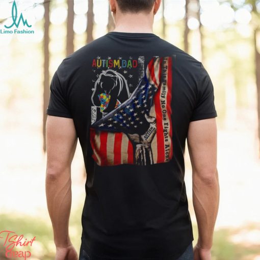 Autism Dad Flag USA Shirt