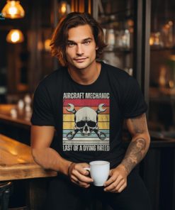 Aviation Mechanic Vintage Skull Vintage Aircraft Mechanic T Shirt