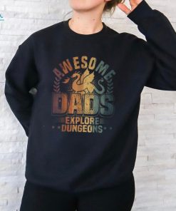 Awesome Dads Explore Dungeons Rpg Gaming & Board Game Dad Unisex T Shirt