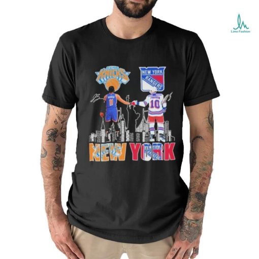 Awesome New York Rangers Artemi Panarin New York Knicks Jalen Brunson Proud Of The City Shirt