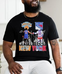 Awesome New York Rangers Artemi Panarin New York Knicks Jalen Brunson Proud Of The City Shirt