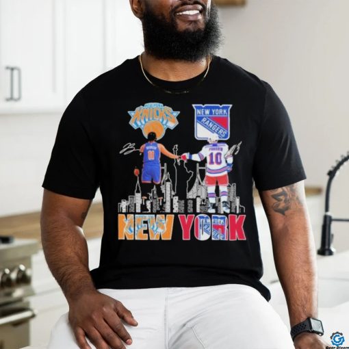 Awesome New York Rangers Artemi Panarin New York Knicks Jalen Brunson Proud Of The City Shirt