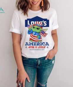 Baby Yoda Works At Lowe’s America 4th Of July Independence Day 2024 shirt